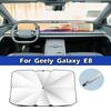 Для Geely Galaxy L6 L7 E8 Автомобильный зонт-шторка на лобовое стекло Серебристый клей УФ-стойкий Складной Автомобильный аксессуар-солнцезащита