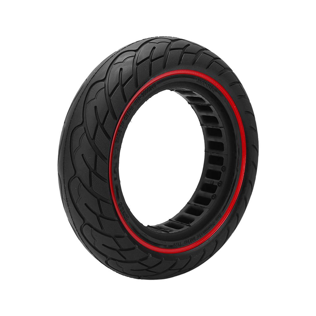 10x2.5 Inch Electric Scooter Solid Tire Honeycomb Rubber Scooter Tubeless Tire for Xiaomi M365 Red
