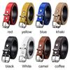 1PC Children PU Leather Belt - Adjustable Waist Strap With Metal Buckle For Jeans Pants And Dresses