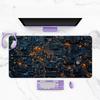 Sci Fi Circuit Tech Panel Large Size Mouse Pads Table Mat Improves Control Smoothness During Bedroom Laptop Manipulation