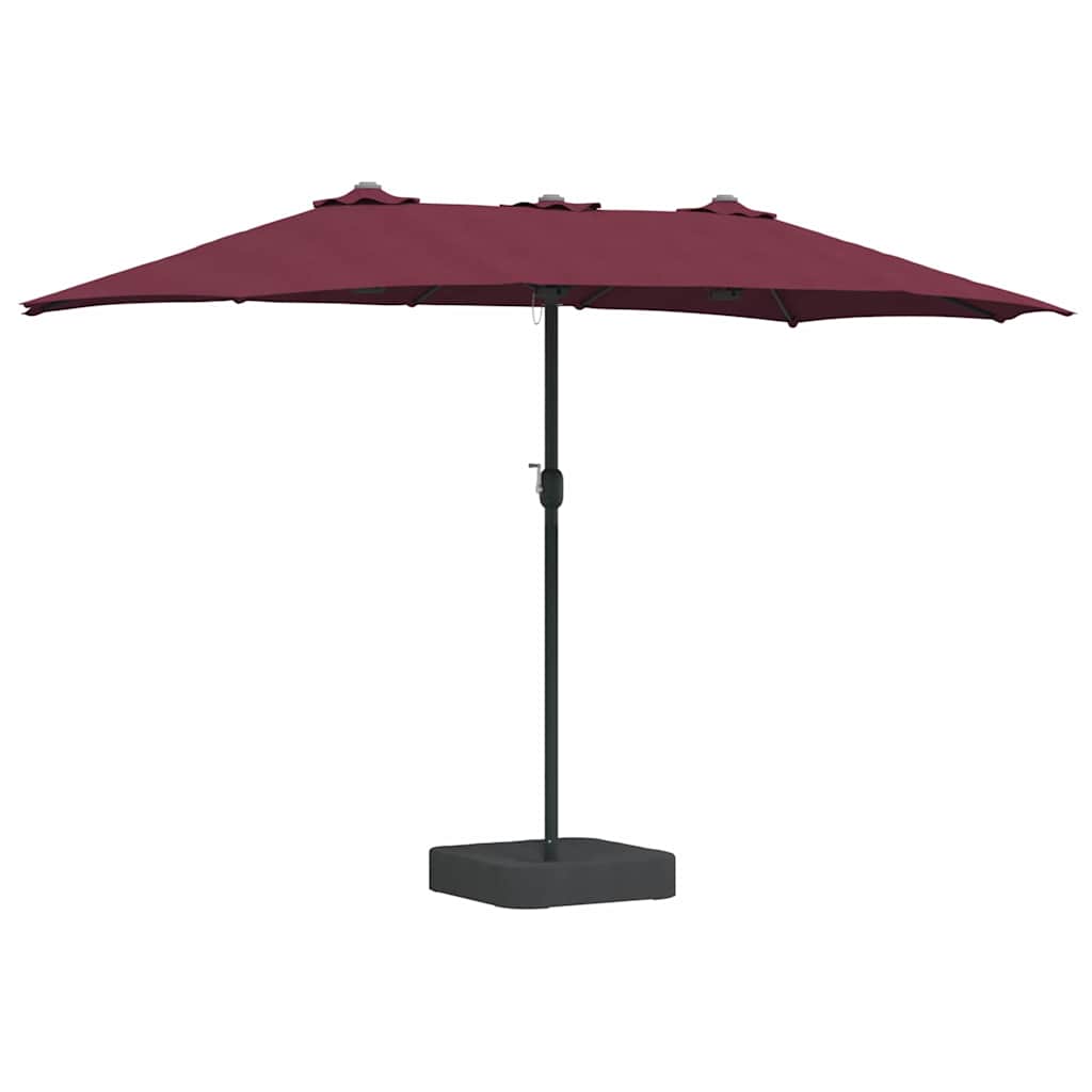 Garden Sun Umbrella Burgundy Red 385 x 209 x 244 cm