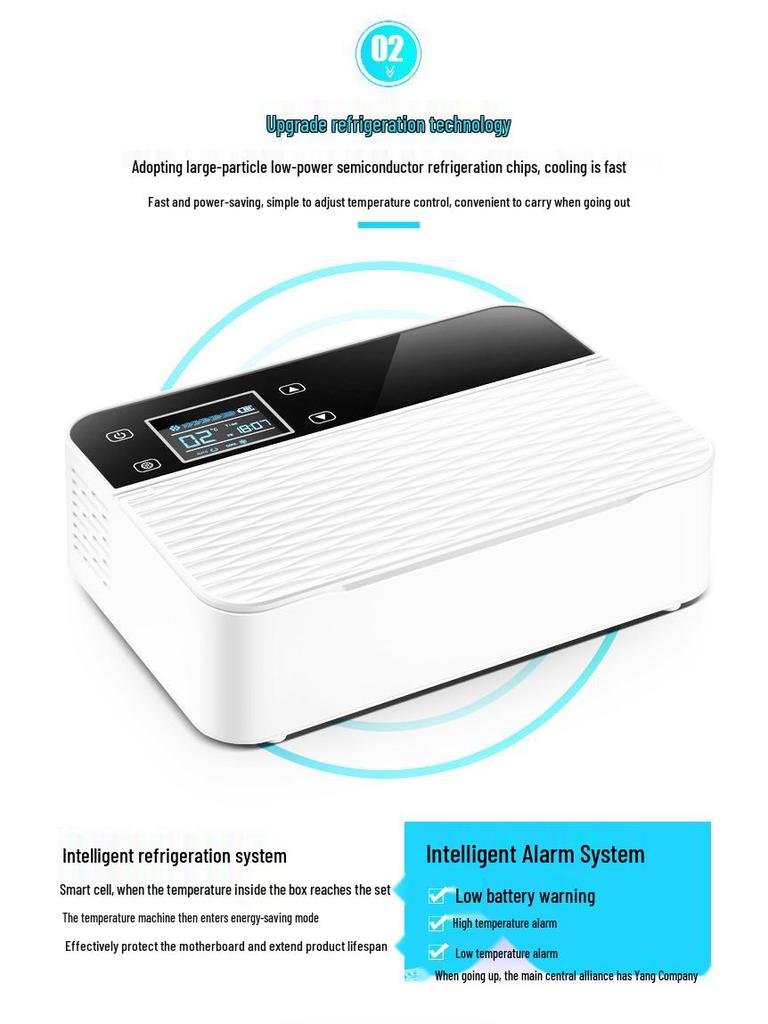Портативный мини-холодильник для инсулина с перезаряжаемым контролем температуры