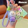 With Panda Transparent Shell Keychain Cute Cartoon Highgloss Acrylic Doll Craft