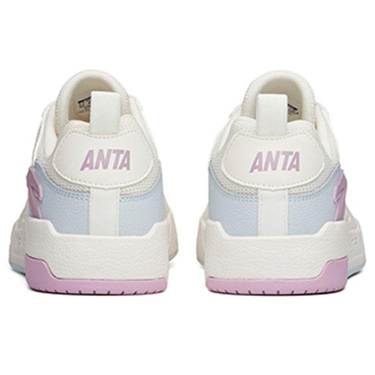 Anta Кроссовки для скейтбординга Lifestyle Series с нескользящей подошвой, женские, белые, фиолетовые, 922138005-4