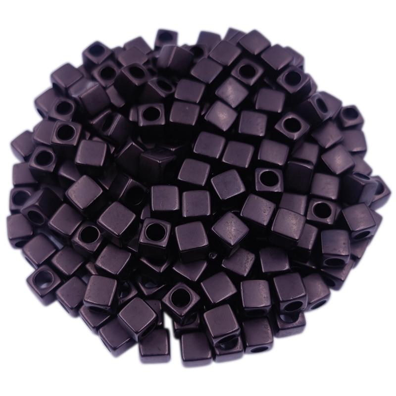 Творческие 40 шт 7 мм DIY квадратные свободные бусины подвески ожерелье браслет конфетный цвет для изготовления ювелирных изделий