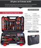 120-Piece Multi-Function Hand Tools Set Hardware Hard Case with Repair Tool Box Screwdriver for Car Repair