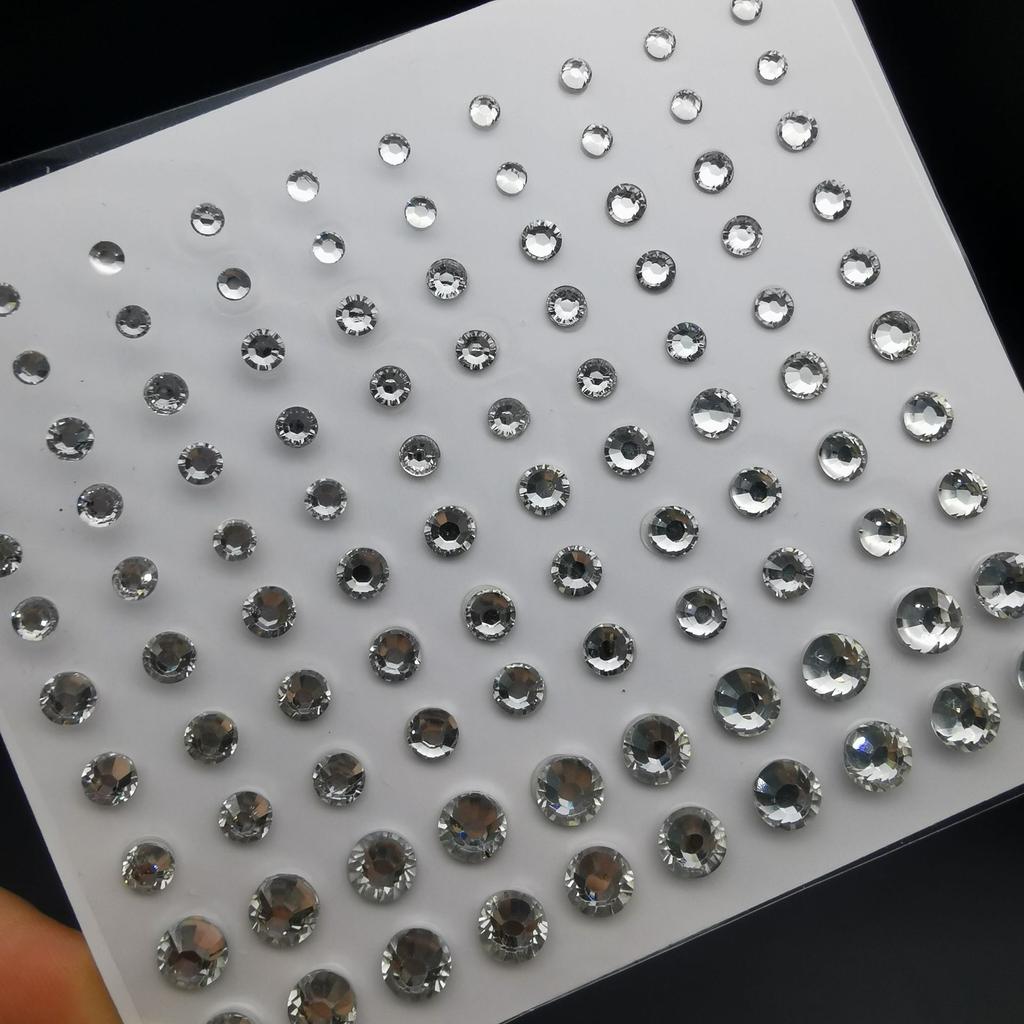 Jewelry Stickers Festival Makeup Decoration Face Body Colored Rhinestone Stickers