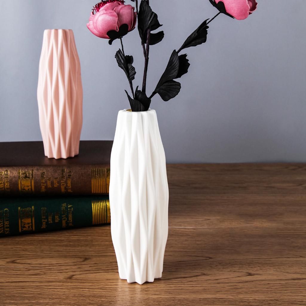 Modern Flower Vase Plastic Vase Flower Pot Basket Nordic Home Living Room Decoration Desktop Ornament Flower Arrangement Holder