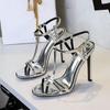 Sexy European Style High Heels Women's T-Strap Platform Sandals Leopard Print Open Toe Party Shoes