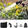 Garden Hose Non-Expanding Flexible Garden Hose With 8 Function Hose Nozzle Lightweight Kink Free