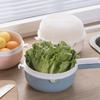 Просторная корзина-дуршлаг с ручкой, миска для мытья фруктов и овощей, сито, кухонная миска-дуршлаг для овощей