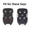 Мягкий чехол для ключей из ТПУ с 5/6 кнопками, защитный чехол для брелок для Chevrolet 2015 16 Tahoe Silverado Suburban GMC Sierra Acadia Terrain