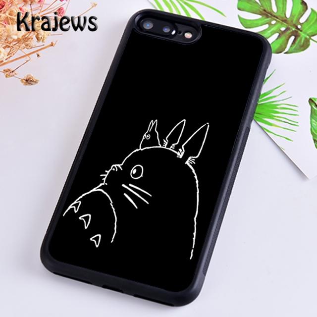 Мягкий чехол для телефона Krajews Studio Ghibli «Мой сосед Тоторо» для iPhone 14 SE 6 7 8 plus 11 12 13 pro XR XS max Samsung S21 22