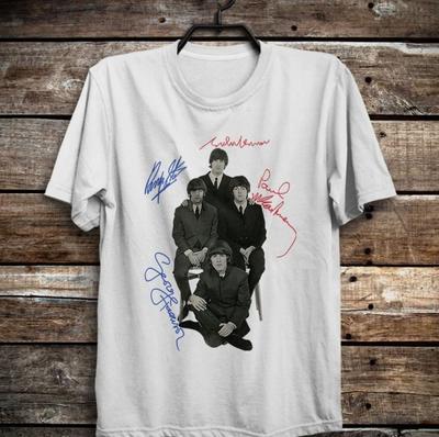 Джон Леннон Пол Маккартни Ринго Старр Джордж Харрисон Футболка Подарок The Beatles Унисекс Футболка