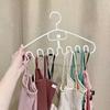 10pcs Wave Design Plastic Clothes Hanger, Scarf and Accessory Organizer for Bedroom,Laundry,Closet Organization,Home Storage