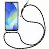 Protective Case - BOOLING - for Samsung Galaxy A26 5G - Shockproof TPU - Transparent - with Black Lanyard