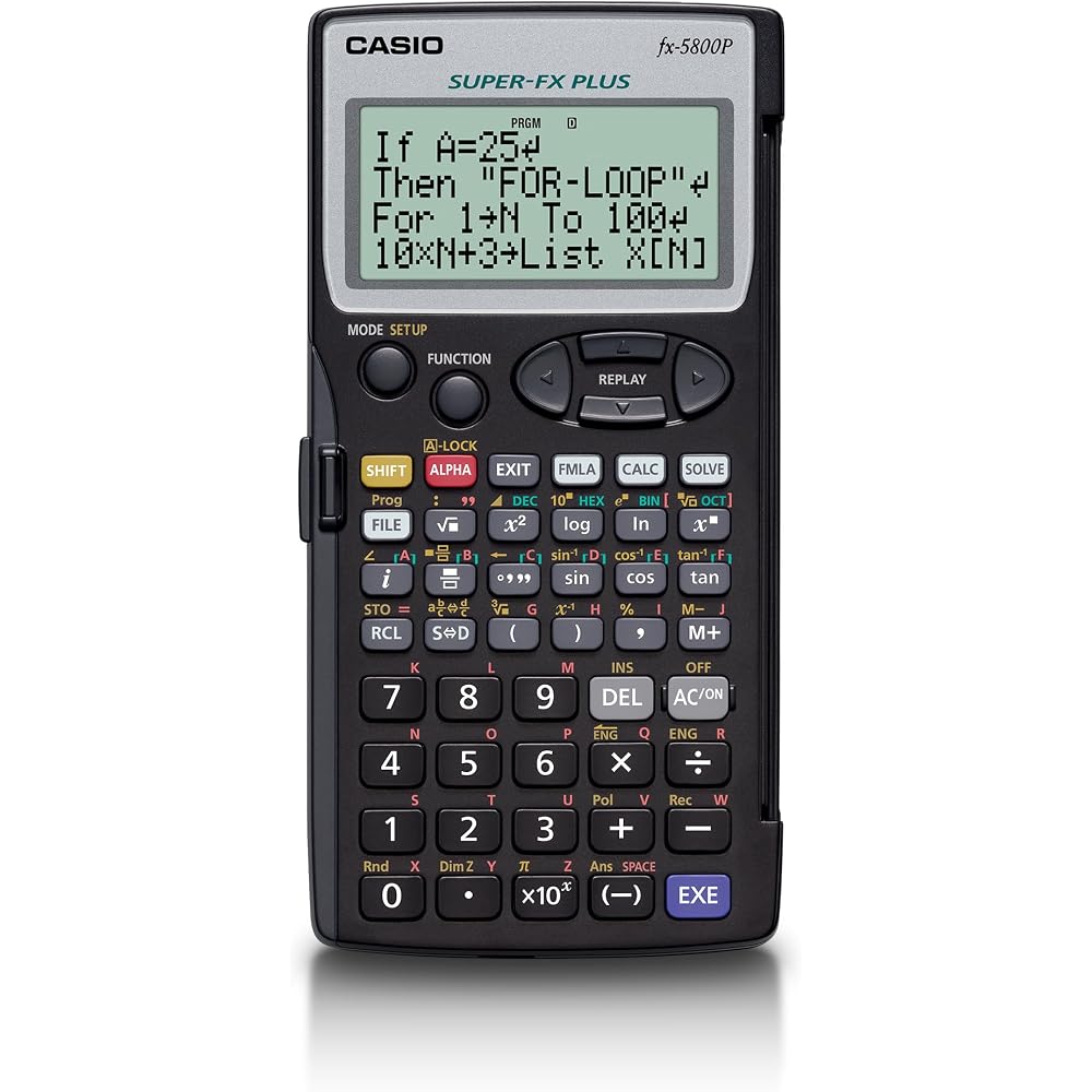 Casio Programmable Scientific Calculator 407 Functions fx-5800P-N