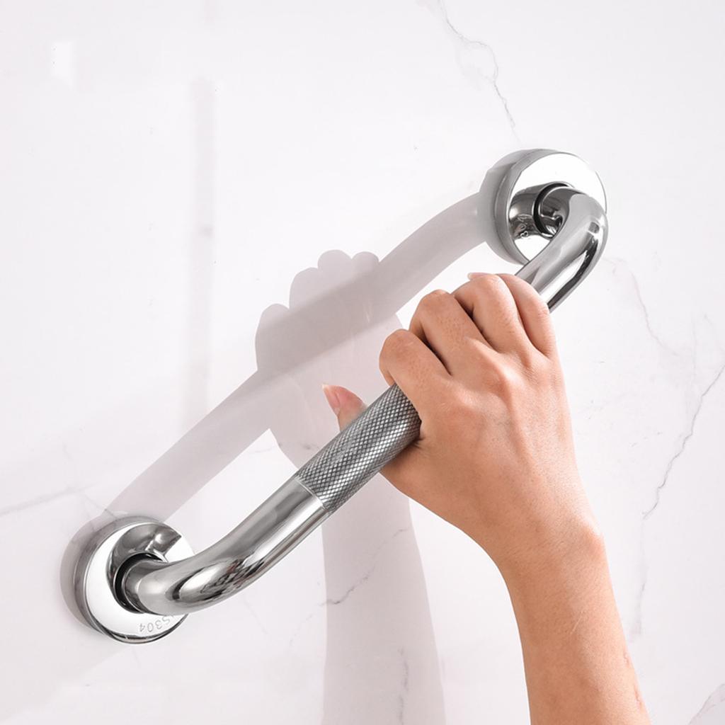 Bathroom Tub Toilet Handrail Grab Bar Stainless Steel 30/40/45cm Anti Slip Shower Safety Support Handle Towel Rack