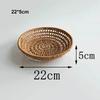 Hardness Rattan Wicker Woven Serving Baskets Rattan Basket  Restaurant Serving Tabletop Display