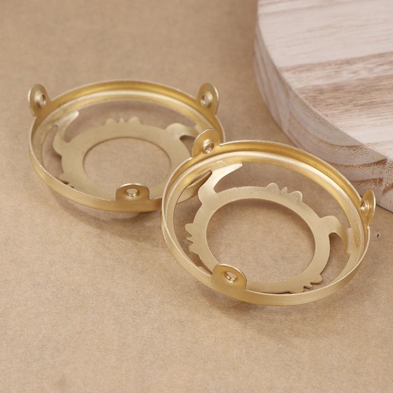 1 шт. патрон для лампы из латуни с тремя отверстиями, кольцо E27 E14, винтовой абажур, фиксированное кольцо, держатель абажура и разъем