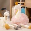 White&Pink Color Stuffed Swan Doll Princess Dress Swan Animal Toy  Birthday Wedding