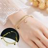 Meichen 18k Gold Non-Fading Titanium Steel Women's Fashion Bracelets - Simple, Versatile, Trendy European and American Style.