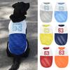 Лоскутная цветная футболка с буквенным принтом и круглым вырезом, спортивный жилет для домашних животных, маленькая стильная футболка без рукавов для собак, щенков, товары для домашних животных