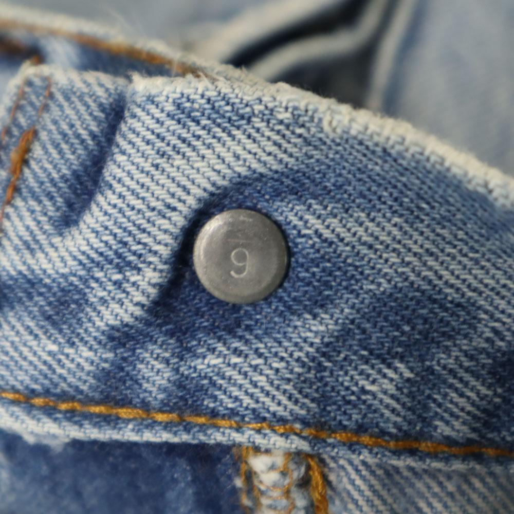 Levi's 80s Button back 6 66 late model denim Shorts W30 blue Men's Used