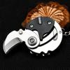 Coin pocket outdoor folding knife sharp portable pocket pendant neck key mini EDC tool fruit knife multi functional knife