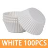 Формочки для выпечки 100 шт. бумажные формочки с антипригарным покрытием для кексов, маффинов, кексов, идеально подходят для свадеб, дней рождения, детских праздников или праздничных вечеринок