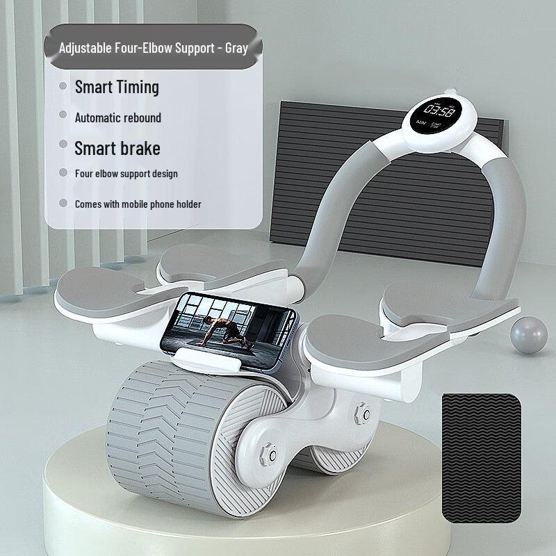 Автоматический AB-ролик с пружиной возврата и поддержкой локтей