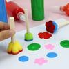 10pcs Sponge Wooden Rod Brush 5 Colors Mini Flower Sponge Painting Sponge Set Art Painting Supplies Painting Brush Sponge Brush