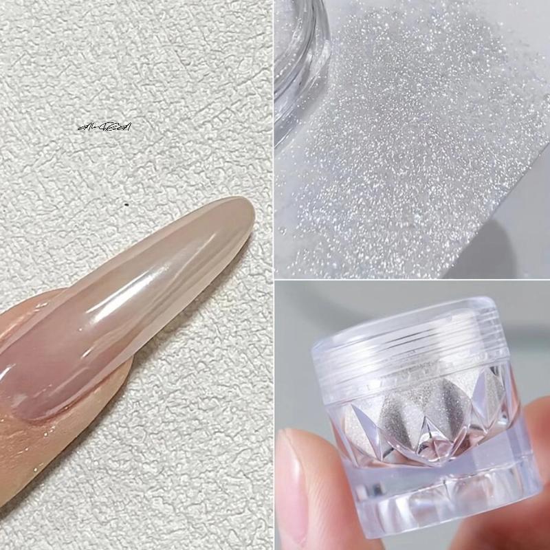 Аврора Жемчужный Хром Пудра Глиттер для Ногтей Белый Черный Лунный Свет Зеркальный Русалка Свадебный Фея Маникюр Декор Аврора Жемчужный Хром