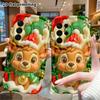 Phone Case: 2D Flat Design Suitable for Samsung Galaxy A34 A35 M05 M06 S20 S22 S21 FE Plus 5G Protective Case, Christmas Reindeer, Perfect Holiday Gif