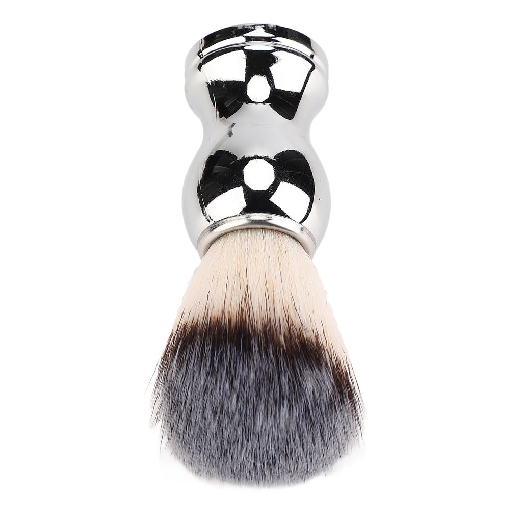 Shaving Brush Strong Cleaning Force Soft Premium Bristles Soft Hand Crafted Shaving Brush with Silver Handle for Home Salons