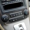 Аксессуары для салона автомобиля из углеродного волокна, наклейка на центральный переключатель кондиционера, отделка крышки для CRV 2007-2011 (черный)