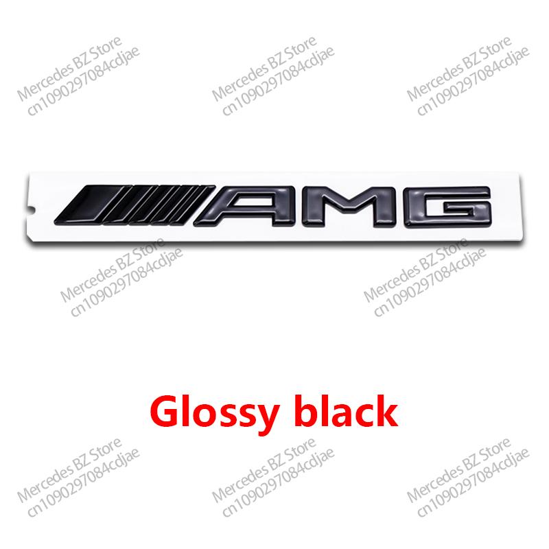 AABHA1 New 3D ABS AMG Letter Badge Car Rear Trunk Emblem Sticker Decoration for Mercedes Benz W204 W205 W203 W211 W212 W213 W201 W210