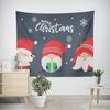 Рождественский новогодний узор с оленьими санями, гобелен для гостиной, дивана, салона автомобиля, декоративный гобелен