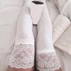 Women Knitting Lace Cotton Over Knee Thigh Stockings High Socks Pantyhose Tights