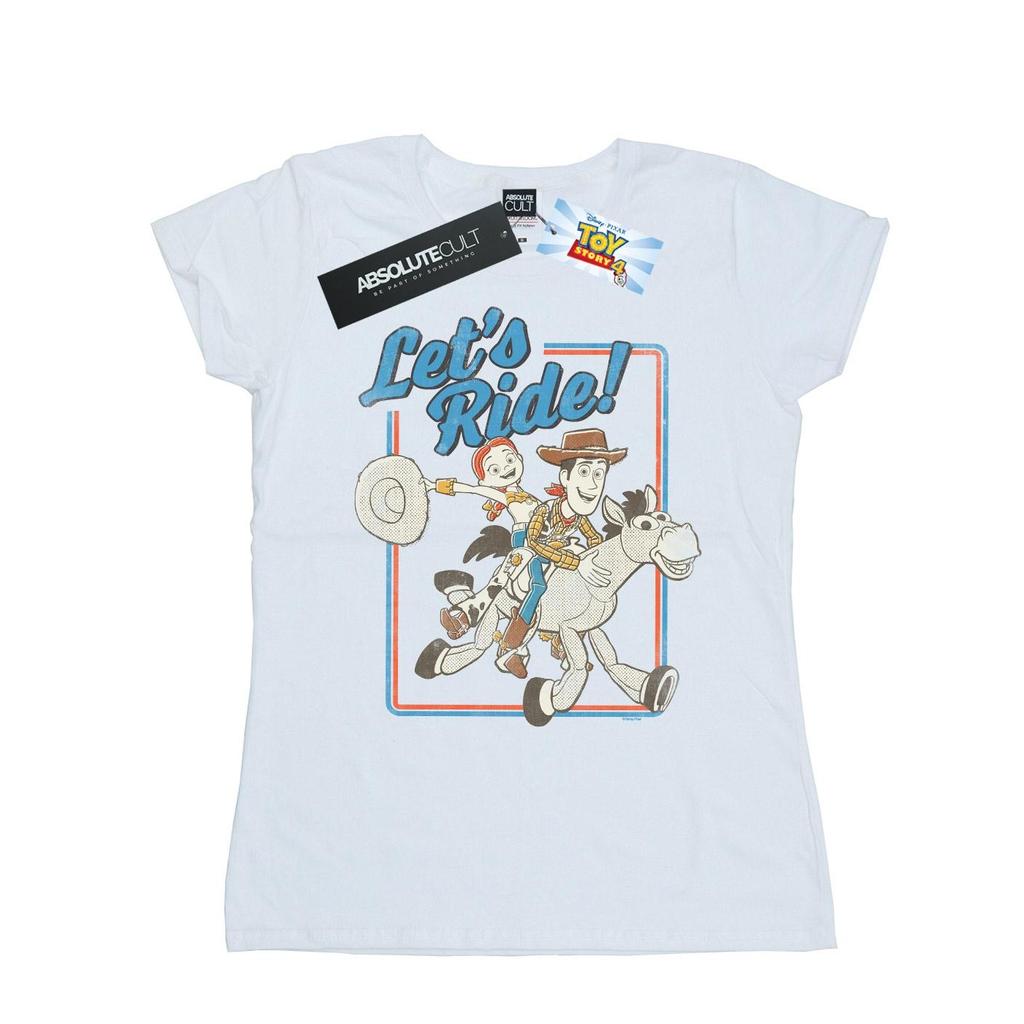 Disney Womens/Ladies Toy Story 4 Let´s Ride Cotton T-Shirt