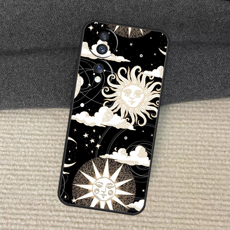 Sun and Moon Case For Honor Magic 7 Pro 5 6 Lite Honor 200 Pro X9b X9a X8b X8a X8 X9 X9c 50 70 90 Cover