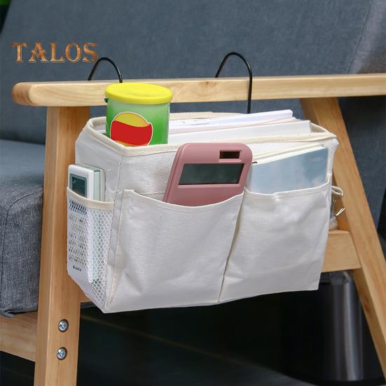 Подвесная сумка для хранения вещей у кровати с прочными крючками, большая вместимость, несколько отделений, водонепроницаемая подкладка, полка для двухъярусной кровати, прикроватная тумбочка