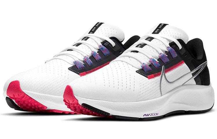 Nike Air Zoom Pegasus 38 Белый Черный Ярко-Малиновый Женские CW7358-101