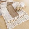 1Pc Colorblock Cotton and Linen Knotted Hollow Tassel Table Decoration for Wedding Birthday Holiday Party Decoration