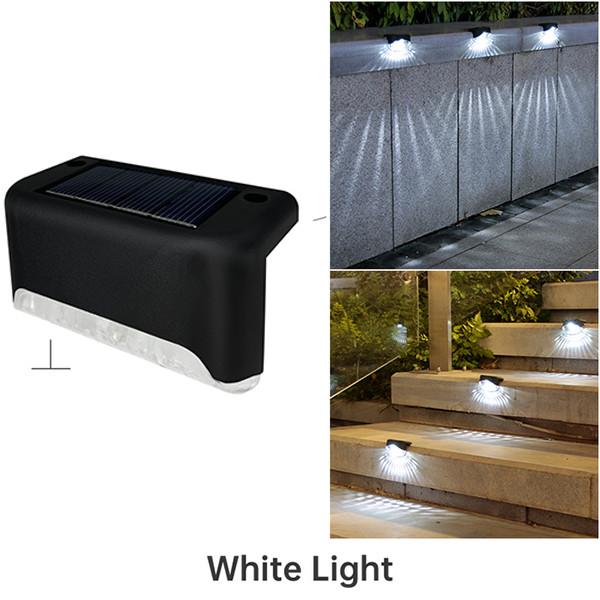Warm White LED Solar Lamp Path Stair Outdoor Garden Lights Waterproof Solar Power Balcony Light Decoration for Patio Stair Fence