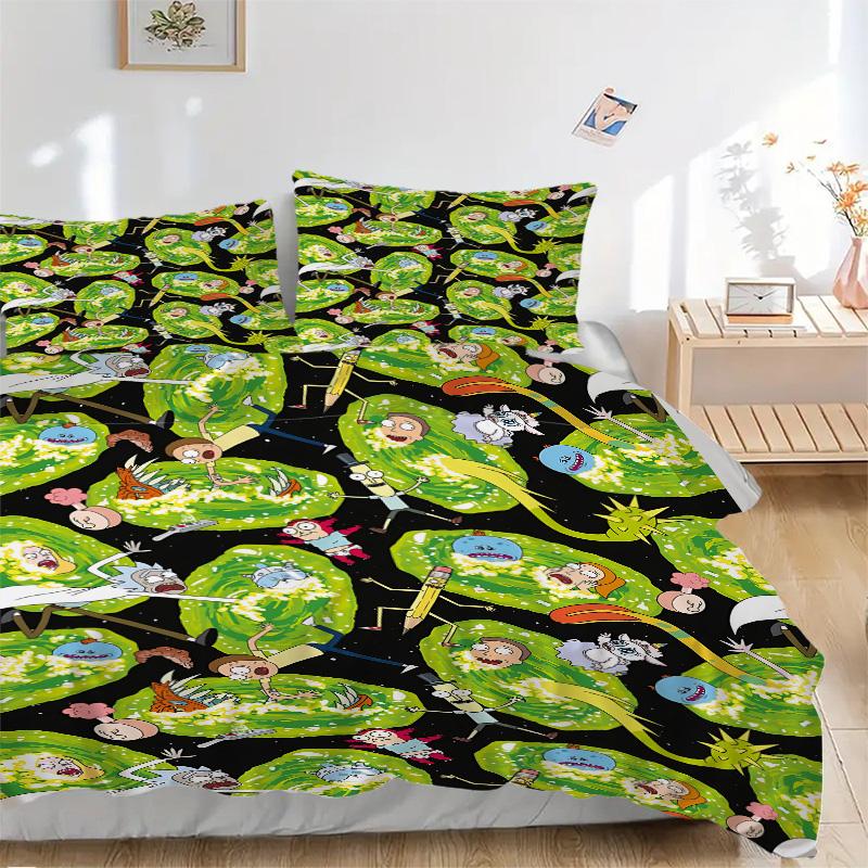 Alien Plant Invasion Print 3Pcs Bedding Setduvet Cover With 2 Bedropillowcase Home Birthday Gift