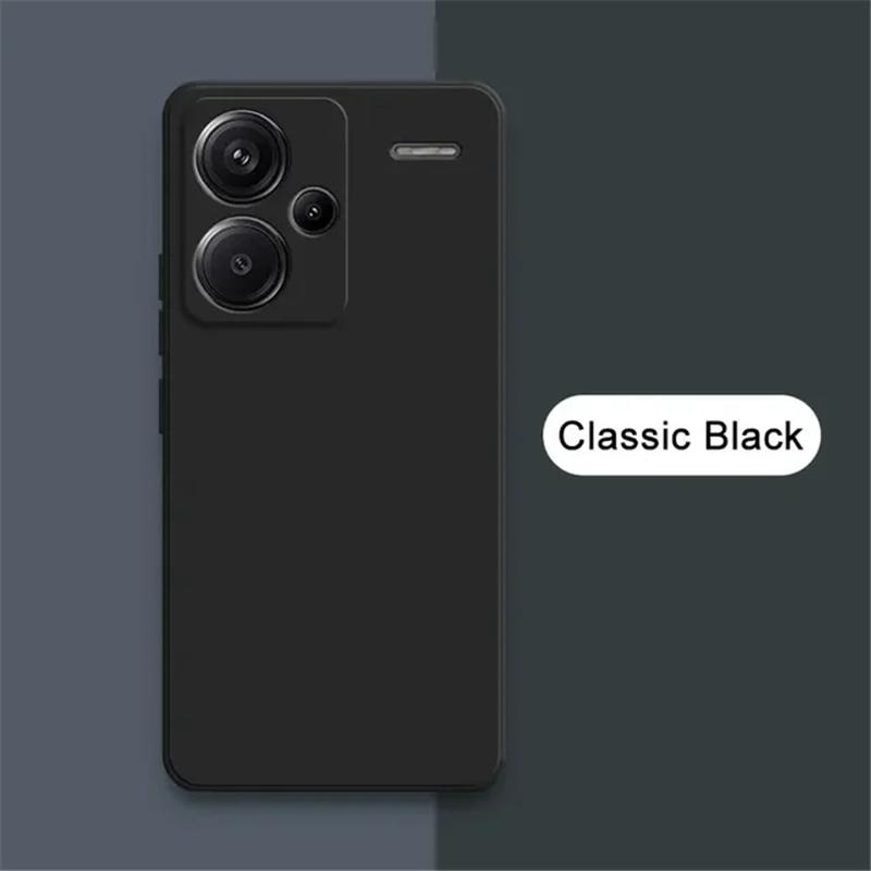 Square Liquid Silicone Soft TPU Case For Xiaomi Redmi Note 13 12 11 Pro Plus 12S 11S K70E 13C Poco X5 X6 Pro 5G 4G Full Protection TPU Back Cover