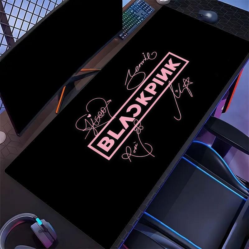 BLACKPINK Mouse Pad, Large Gaming Desk Mat, Non-slip XXL Mousepad for Laptop & Tablet, Mini PC Playmat with Stitched Edges