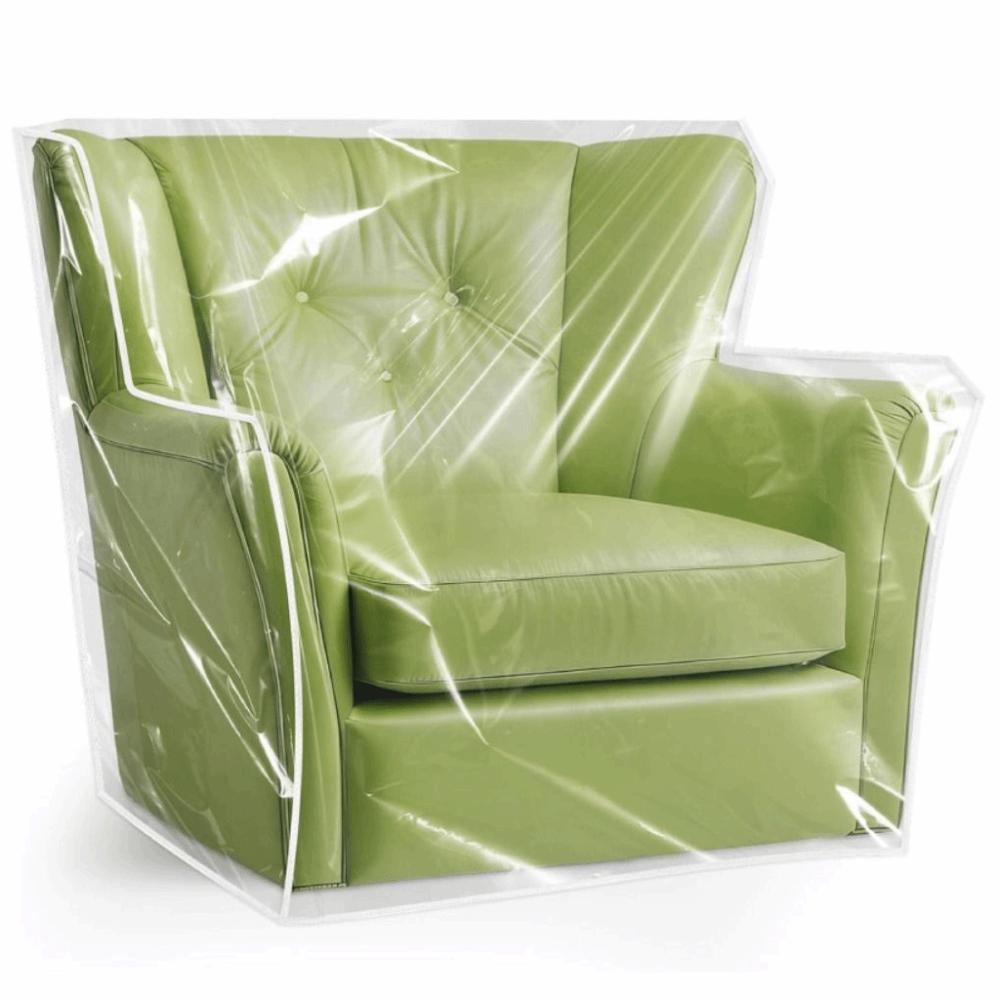 Plastic Recliner Chair Cover Waterproof Dustproof Sofa Slipcover Anti-Scratch Wear-resistant Armchair Slipcover Living Room