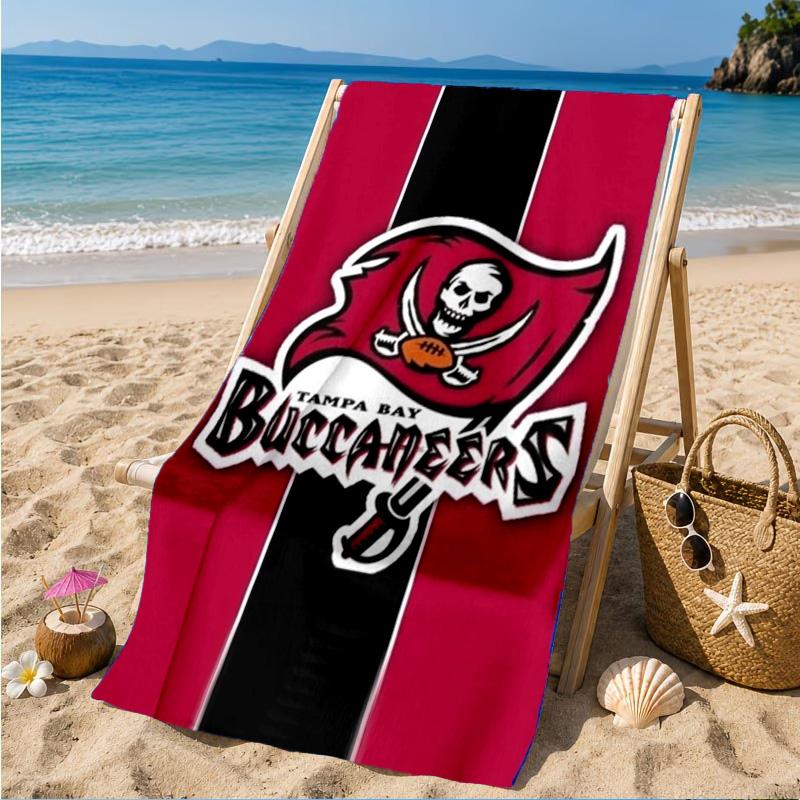 Tampa Bay Buccaneers Logo Beach Towel, Quick-drying, Easy to Care for, Suitable for Both Fitness and Beach Vacations,Sports Essential